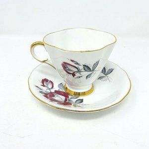 Vtg Staffordshire English Castle Bone China Teacup